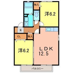 パステルウィンドの物件間取画像